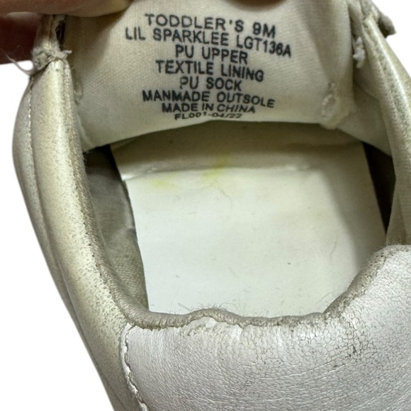Mia Lil Sparklee Sneaker in White Size 9M Toddler Girl - Picture 6 of 6